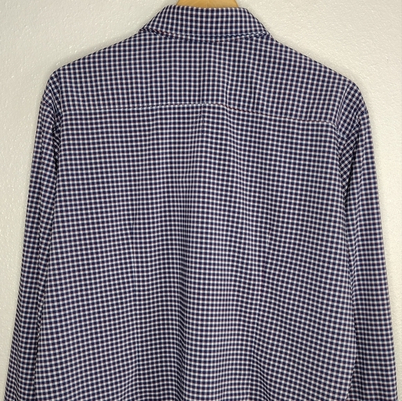 Mizzen+Main Leeward Men's Plaid Long Sleeve Button Down Dress Shirt Size XL - Picture 5 of 12